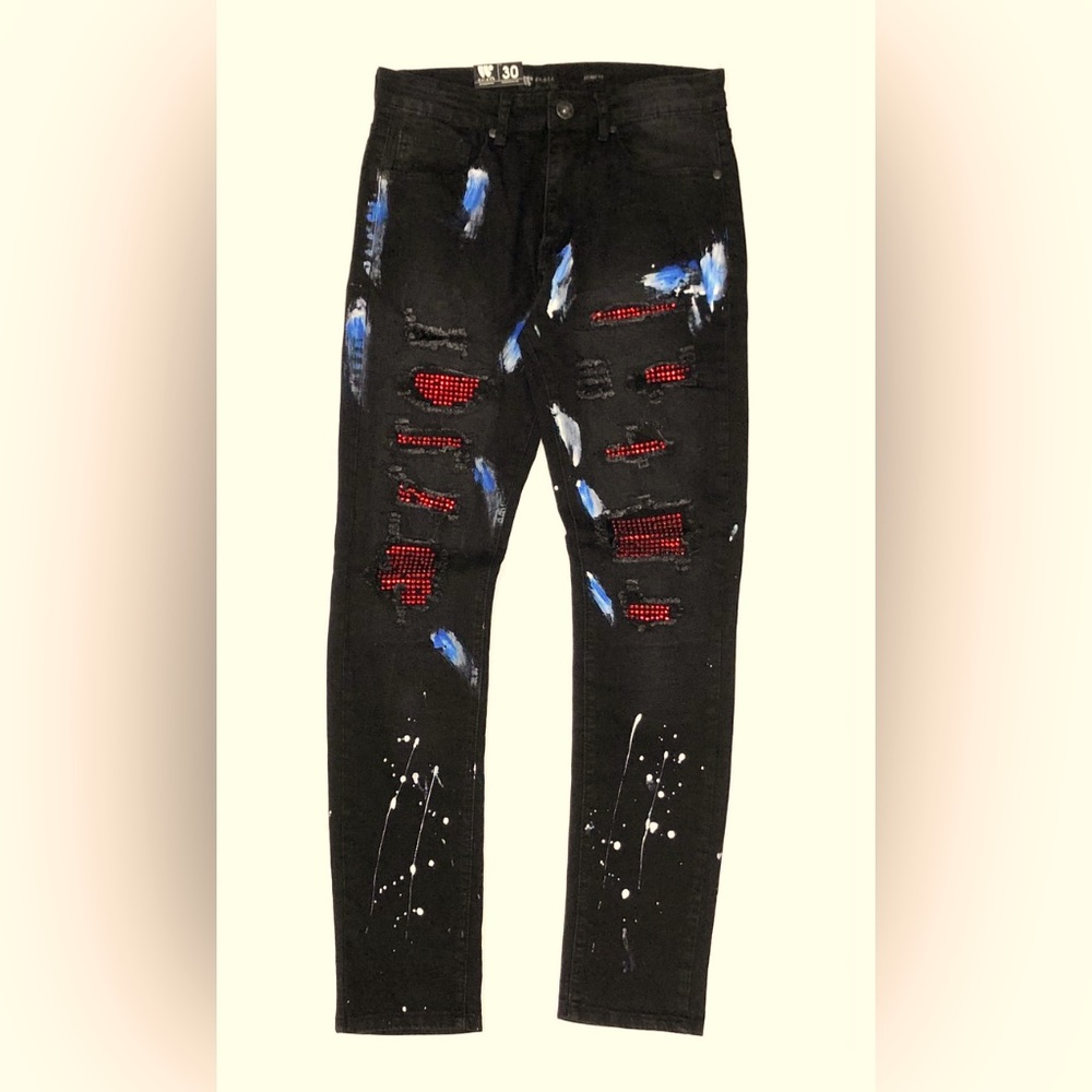 WAIMEA SKINNY FIT BLACK WASH MEN JEANS M5000D